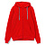 Толстовка на молнии с капюшоном Siverga Heavy, красная (алая)