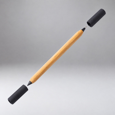 Вечный карандаш и ручка из бамбука Black bamboo