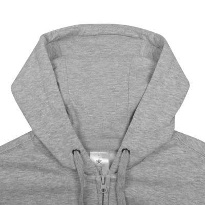 Толстовка мужская Hooded Full Zip серый меланж, размер XXL