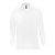 Рубашка поло мужская с длинным рукавом STAR, белый_S, 100% х/б, 170г/м2