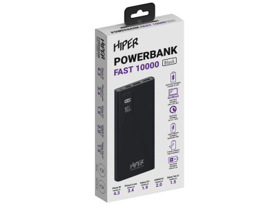 Портативный внешний аккумулятор FAST, 10000 mAh
