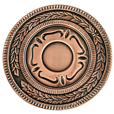 Медаль наградная  "Бронза"; бронзовый; 12х12х2,2 см; D=8,7 см; металл, дерево, стекло; лазерная грави