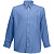 Рубашка "Long Sleeve Oxford Shirt", синий_2XL, 70% х/б, 30% п/э, 135 г/м2