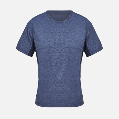 Футболка спортивная унисекс Storm, темно-синий меланж, размер M