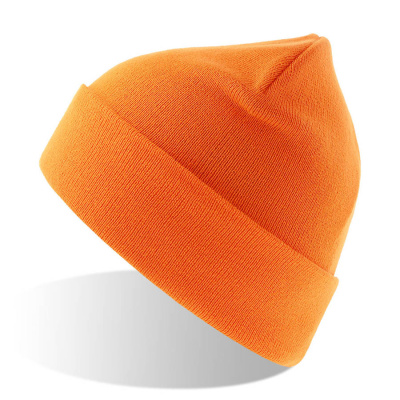 Шапка PIER-S, оранжевый неон, верх: 100% переработанный полиэстер, подкладка: 100% переработанный полиэстер