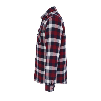 Куртка-рубашка оверсайз унисекс Noah, бордовая, размер XL/XXL