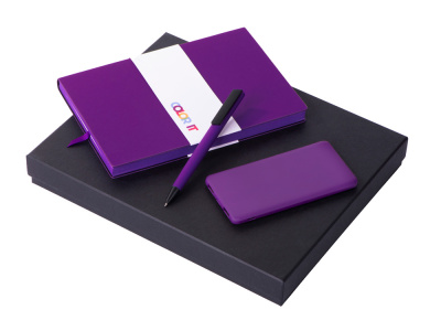 Подарочный набор COLOR IT c блокнотом, ручкой и повербанком, 5000 mAh
