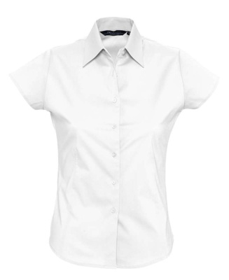 Рубашка женская с коротким рукавом Excess белая, размер XS