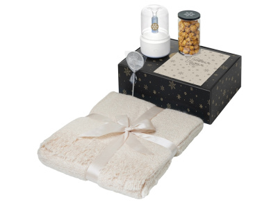 Подарочный набор Re:Snug с пледом, увлажнителем и попкорном