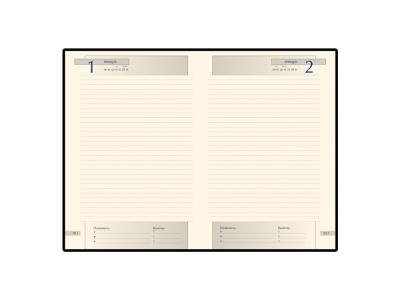 Ежедневник А5 полудатированный Imperium