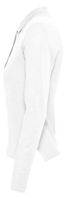 Рубашка поло женская с длинным рукавом Podium 210 белая, размер XL