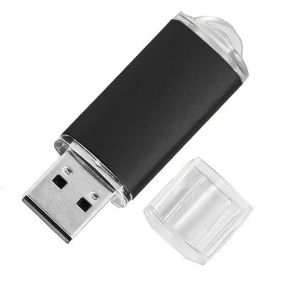 USB flash-карта ASSORTI (32Гб), черная, 5,8х1,7х0,8 см, металл