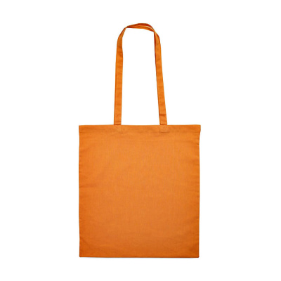 Сумка для покупок из хлопка "Eco"; оранжевый; 38х42 см, длина ручек 70 см.
