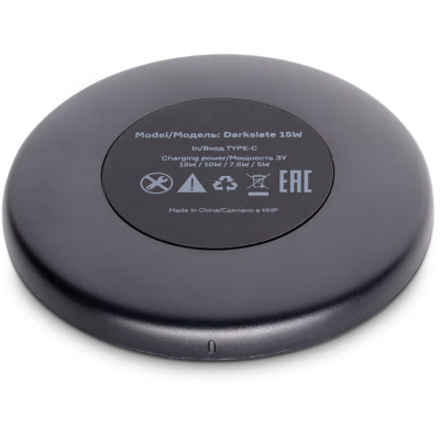 Беспроводное зарядное устройство Accesstyle Darkslate 15W,  черный