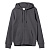 Толстовка на молнии с капюшоном унисекс King, темно-серая