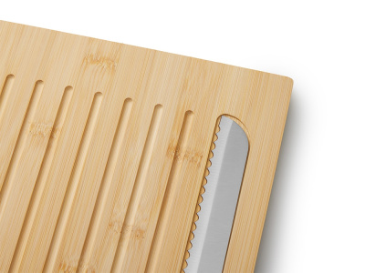 Разделочная доска из бамбука Круста с хлебным ножом