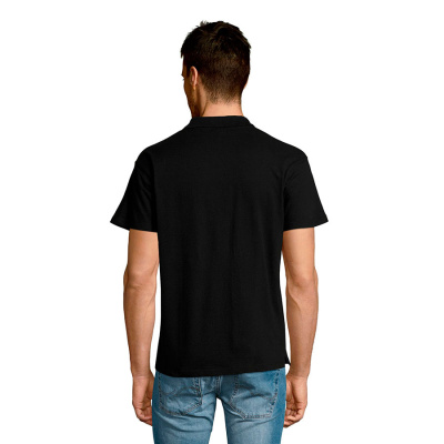 Рубашка поло мужская SUMMER II, чёрный, 2XL, 100% хлопок, 170 г/м2