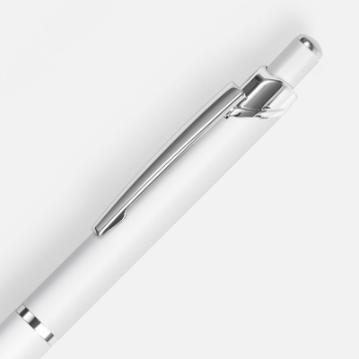 Ручка шариковая Chromos Soft Touch, белая