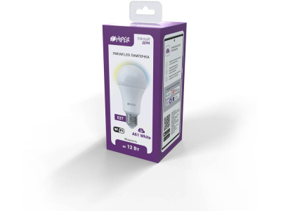 Умная LED лампочка IoT A61 White