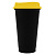 Стакан с крышкой Color Cap Black, черный с желтым