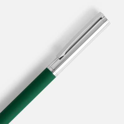 Ручка шариковая Eyeshot Soft Touch, темно-зеленая