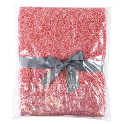 Плед "Yelix", флис 280 гр/м2, размер 120*160 см, цвет красный меланж
