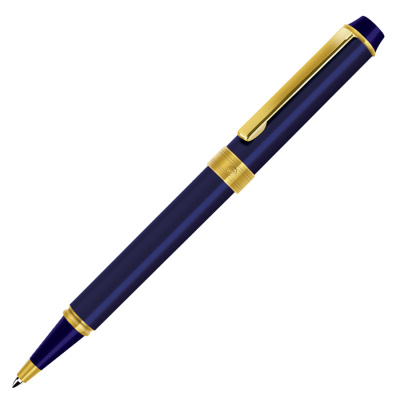 DEPUTY, ручка шариковая, синий/золотистый, металл