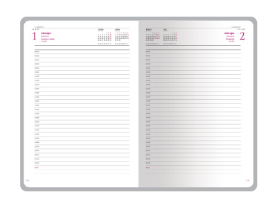 Ежедневник датированный А5 Sidney Nebraska на 2026 год, с золотым срезом и уголками