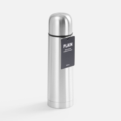 Термос Plain 500, ver.2, серебристый Термос Plain 500, ver.2, серебристый