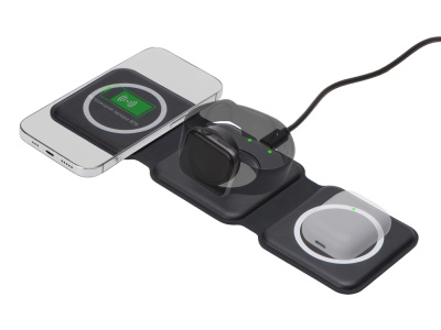 Беспроводное зарядное устройство 3-в-1 Road, 15 Вт