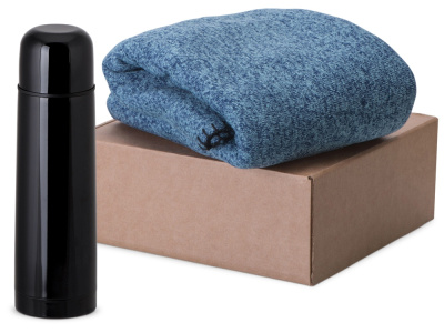 Подарочный набор Calmy с термосом и пледом Подарочный набор Calmy с термосом и пледом