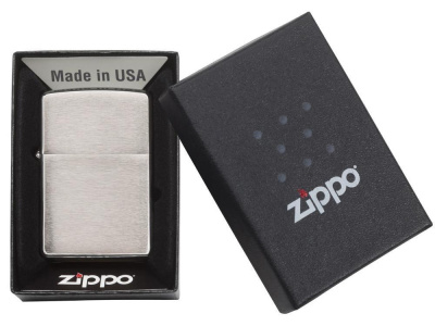 Зажигалка ZIPPO Classic с покрытием Brushed Chrome