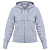 Толстовка женская Hooded Full Zip серый меланж