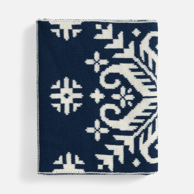 Шарф Wintertude L, синий с белым Шарф Wintertude L, синий с белым