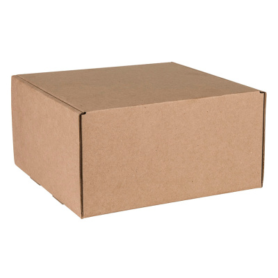 Коробка подарочная BOX, размер 20,5 x 21 x  11см, картон МГК бур., самосборная