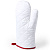 Прихватка-рукавица SILAX, белый с красным, полиэстер