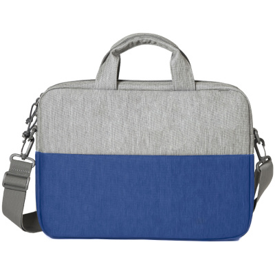 Конференц-сумка BEAM NOTE, серый/ярко-синий, 39х30х6.5 см, ткань верха:100% полиамид, под-д:100%поли