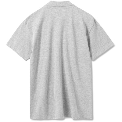 Рубашка поло мужская Summer 170 светло-серый меланж, размер M