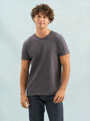 Футболка унисекс Regent с V-образным вырезом, ярко-синяя (royal), размер XL