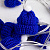 Гирлянда Cosy Poms, синяя