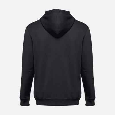 Толстовка мужская на молнии с капюшоном Amsterdam, черная, размер S