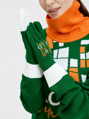 Перчатки вязаные Guanti на заказ, акрил, размер L/XL