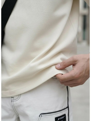 Футболка Oversize Premium 210, молочно-белая, размер L