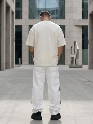 Футболка Oversize Premium 210, молочно-белая, размер L