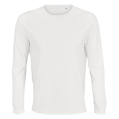 Футболка мужская PIONEER Long Sleeve,белый, S, 100% хлопок,175 г/м2