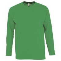 Футболка мужская с длинным рукавом Monarch 150, ярко-зеленая, размер L