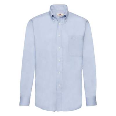 Рубашка "Long Sleeve Oxford Shirt", светло-голубой_XL, 70% х/б, 30% п/э, 135 г/м2