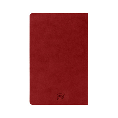 Бизнес-блокнот ALFI, A5, красный, мягкая обложка, в линейку