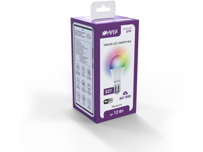 Умная LED лампочка IoT A61 RGB