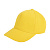 Бейсболка "Standard", 5 клиньев, металлическая застежка; желтый; 100% хлопок; плотность 180 г/м2